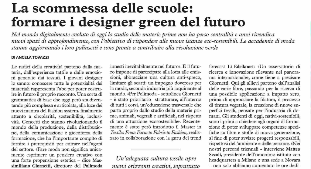 TRAINING THE GREEN DESIGNERS OF THE FUTURE